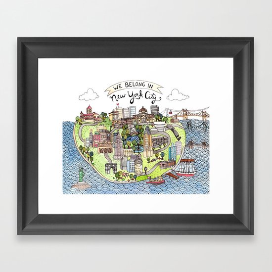 New York City Love Framed Art Print