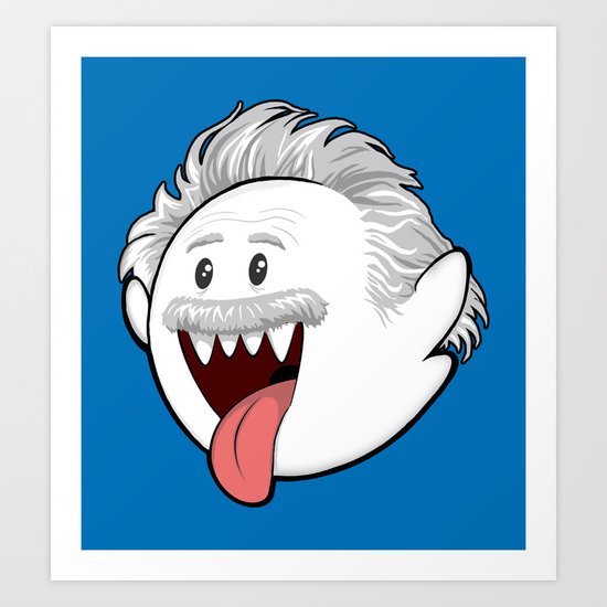Boo Einstein Art Print