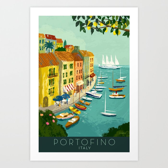 Portofino Italy Art Print
