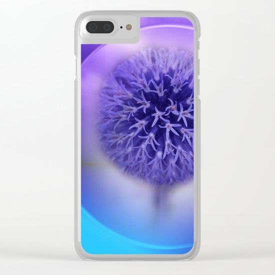 lilac on lilac -2- in portrait format Clear iPhone Case