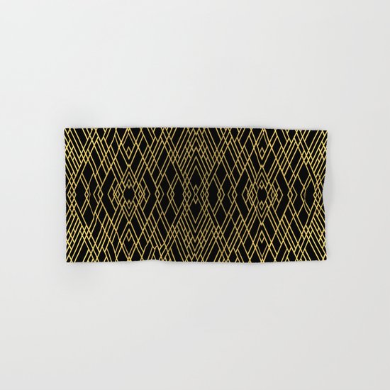 Art Deco Gold Hand & Bath Towel