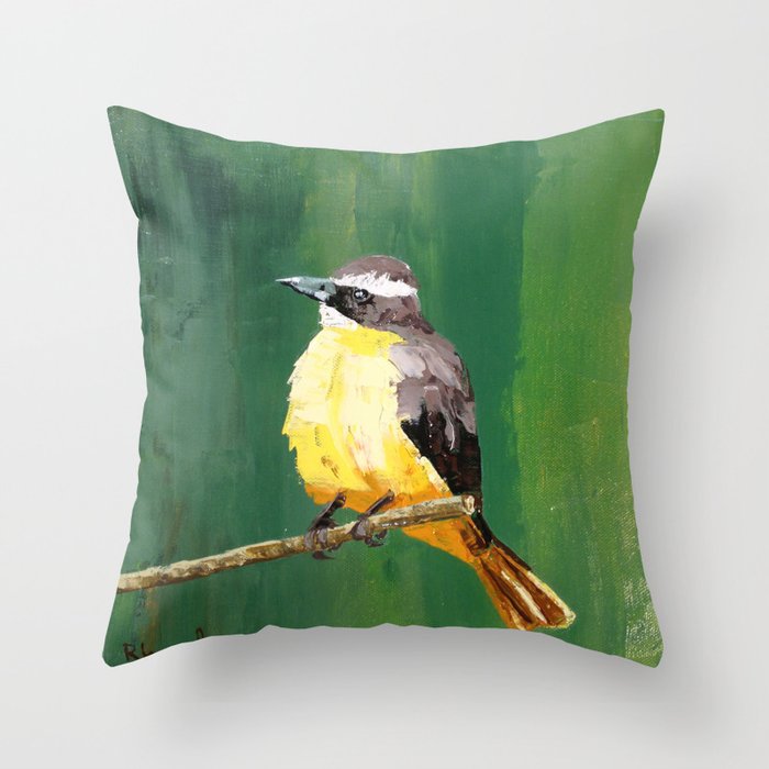 Chirping Charlie Throw Pillow