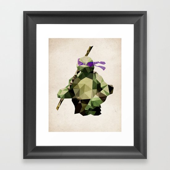 Polygon Heroes - Donatello Framed Art Print