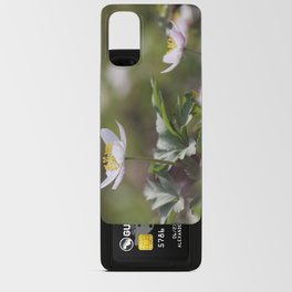 Beautiful White Wood Anemones Android Card Case