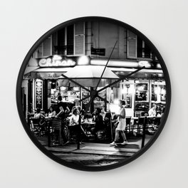 Le Chinon (Montmartre; Paris) Wall Clock | Night, Frenchgirl, Cafe, Digital, Oldparis, Bistro, France, Dinner, Sidewalk, Wine 