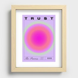 Trust The Process Art Print Recessed Framed Print