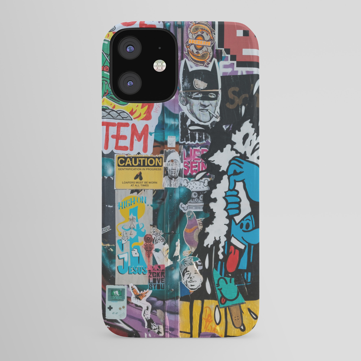 Sticker And Graffiti Wall Background 3 Berlin Street Art Photography Iphone Case By Ohaniki Society6