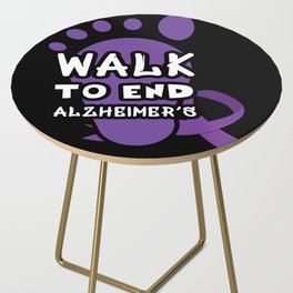 Foot Walk To End Alzheimer Alzheimer's Awareness Side Table