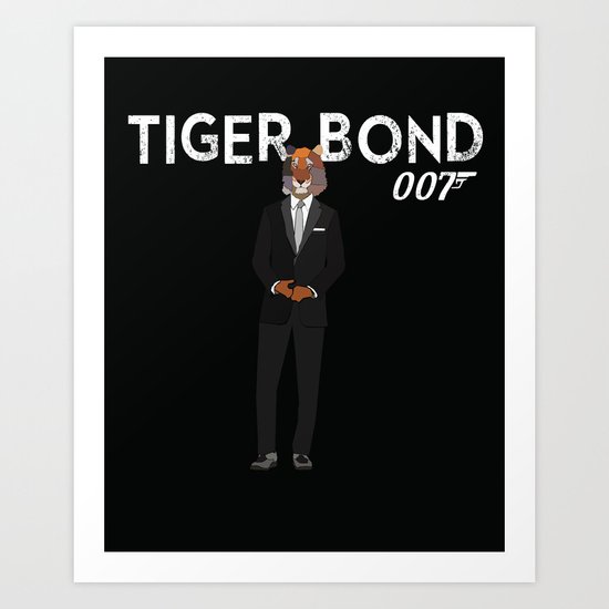 Tiger Bond Art Print