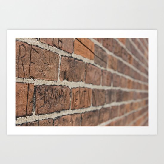 Another Brick in the Wall Art Print