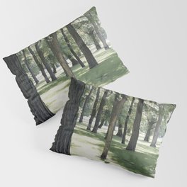 shadow play between the trees | New York Pillow Sham