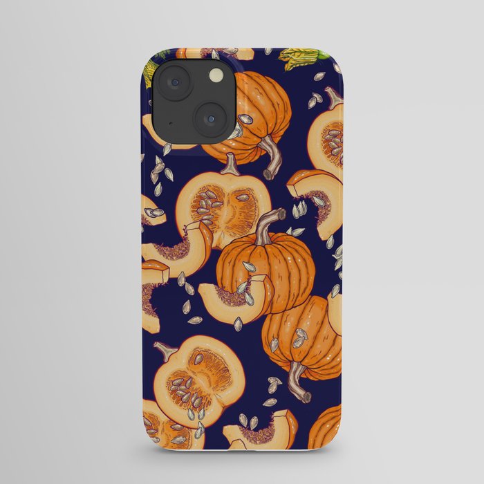 Pumpkin night life Pattern iPhone Case