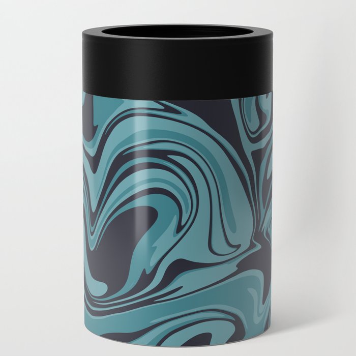 Dreamy Twirl Ocean Blue Can Cooler