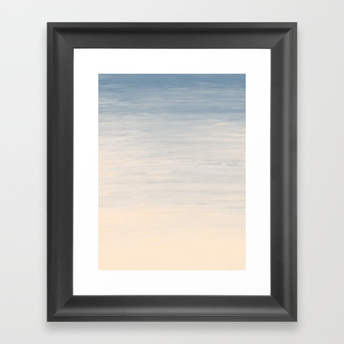 Ocean Waves Abstract Painting Framed Art Print