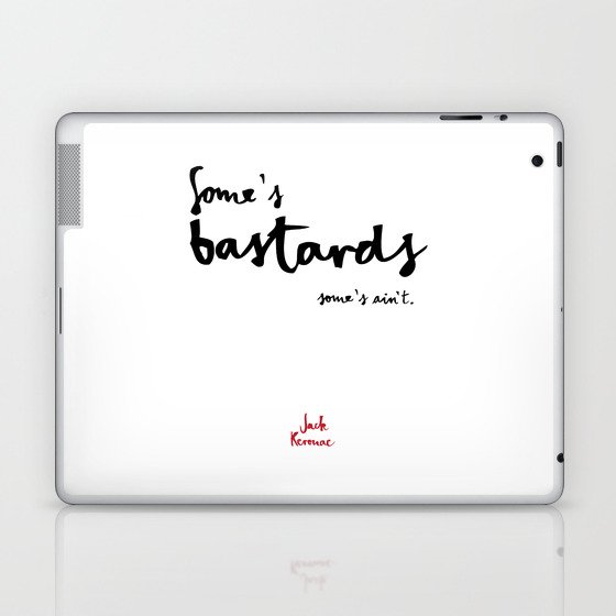 Bastards-white Laptop & iPad Skin