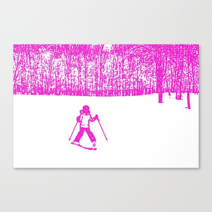 Little Skier II Canvas Print