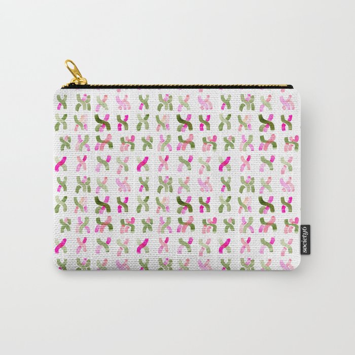 Littler Pink and Green  Carry-All Pouch