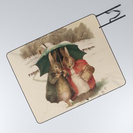 “A Happy Pair” by Beatrix Potter Picnic Blanket