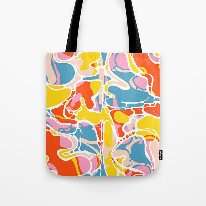 Henri Matisse Inspired Lava Lamp Abstract Pattern Tote Bag