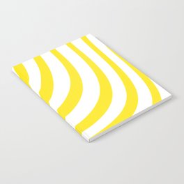 Yellow and White Stripes Notebook