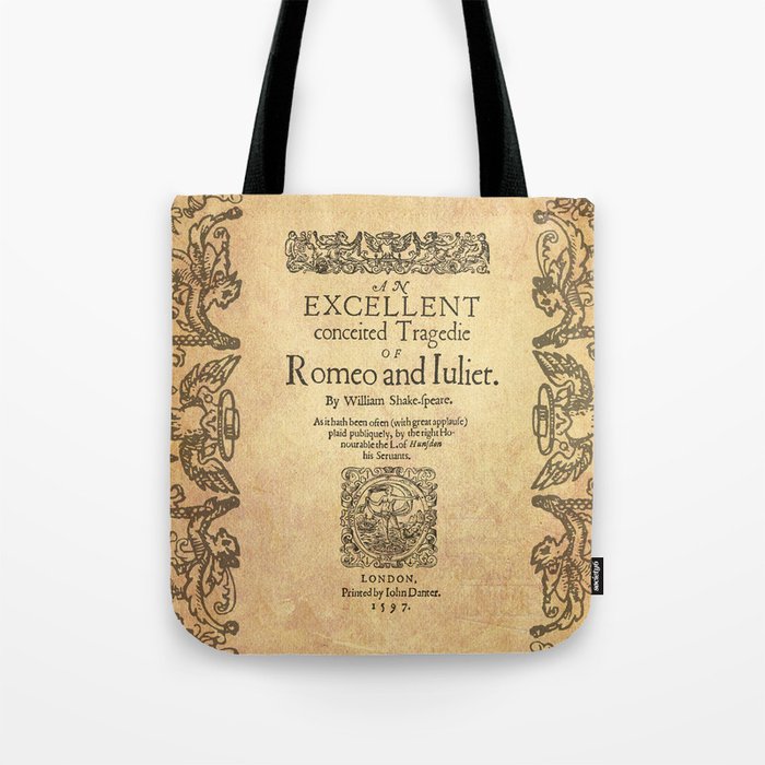 Shakespeare, Romeo and Juliet 1597 Tote Bag