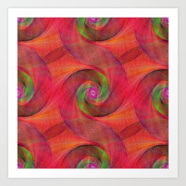 Spirograph Swirl Art Print
