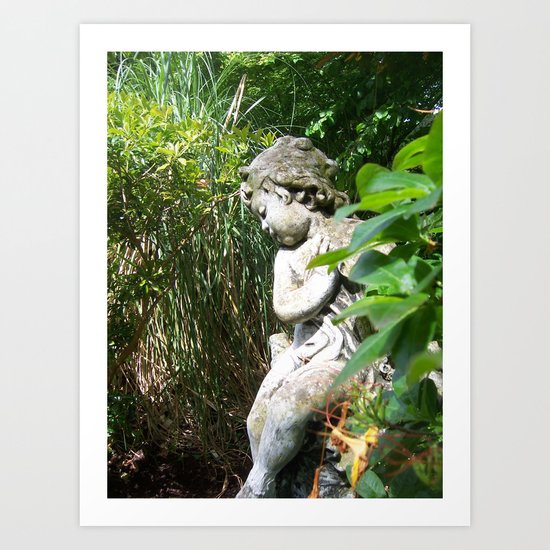 Irish Garden Statue Art Print