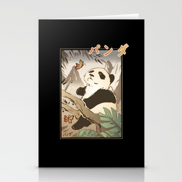 Japanese Panda Kawaii Pandas For Japan Fans Stationery Cards