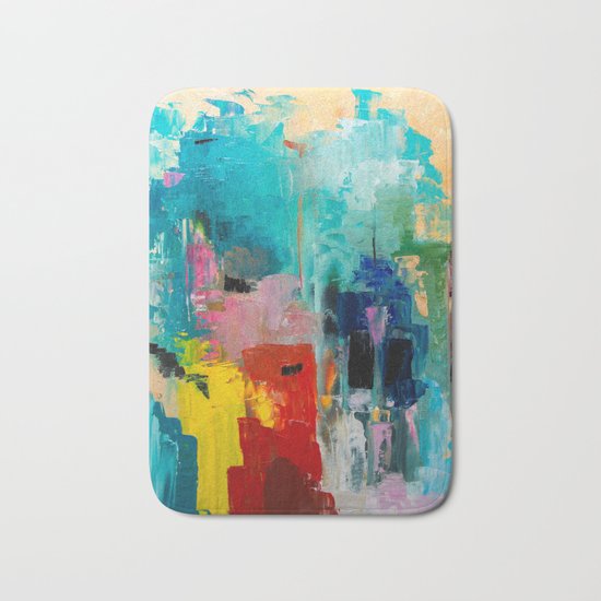 Summer at the ocean Bath Mat