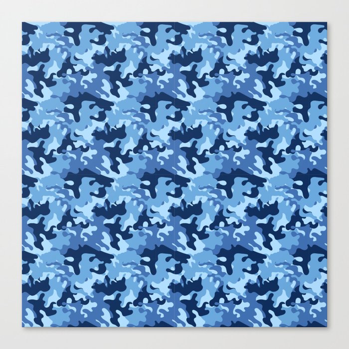 Navy Army camouflage Pattern  Canvas Print