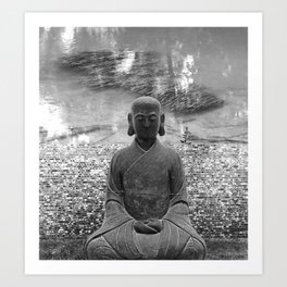 Sitting Buddha Art Print