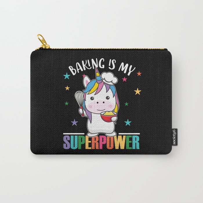 Baking Is My Superpower Sweet Unicorn Bakes Carry-All Pouch