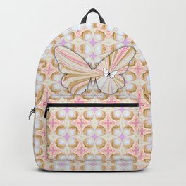 Springtime Explosion with Abstract Florals and Butterfly Backpack