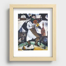 The fiddler by Marc Chagall (1913) Recessed Framed Print
