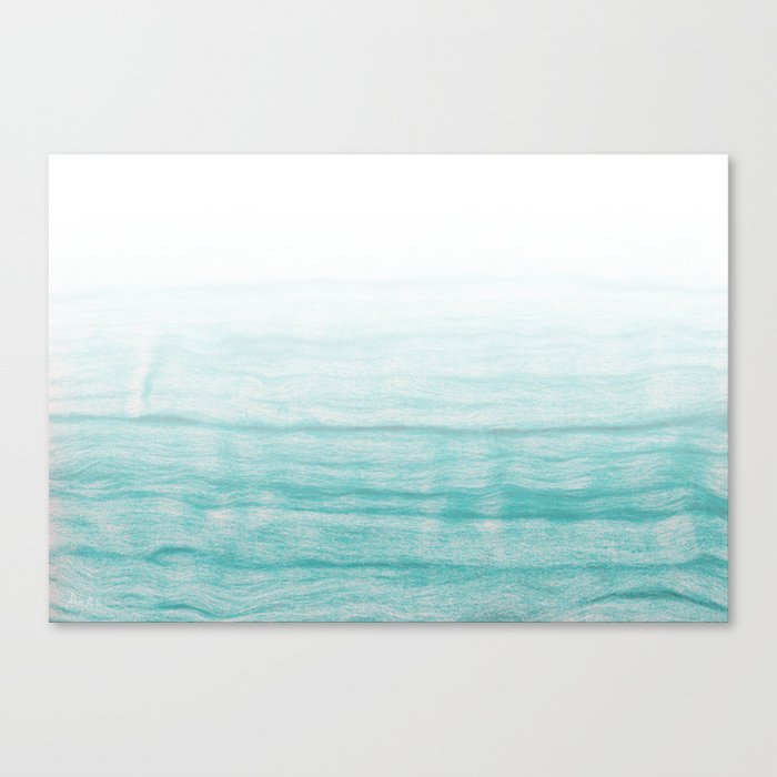 Turquoise sea Canvas Print