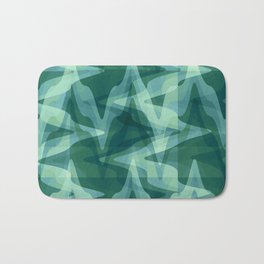 Rhythms of the Ocean Bath Mat | Seaweed, Geometry, Graphicdesign, Blue, Seagrass, Rhythm, Nature, Ocean, Waves, Light 