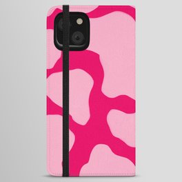 Pink on Pink Howdy Yeehaw Cow Spots iPhone Wallet Case