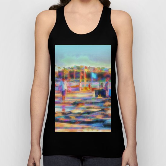 Summer fun at the beach Unisex Tank Top