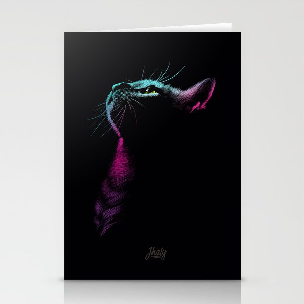Colorful Cat Stationery Cards