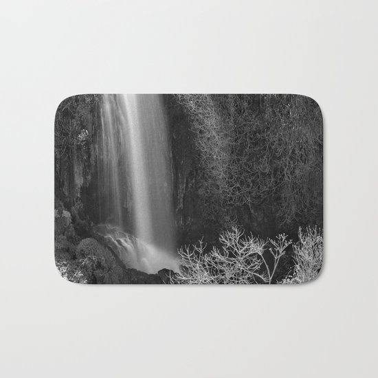 "Magic Waterfall" BW Bath Mat