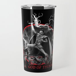 Tesla: God of Thunder Travel Mug
