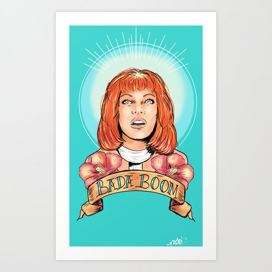 St. Leeloo of the Big Bada Boom Art Print