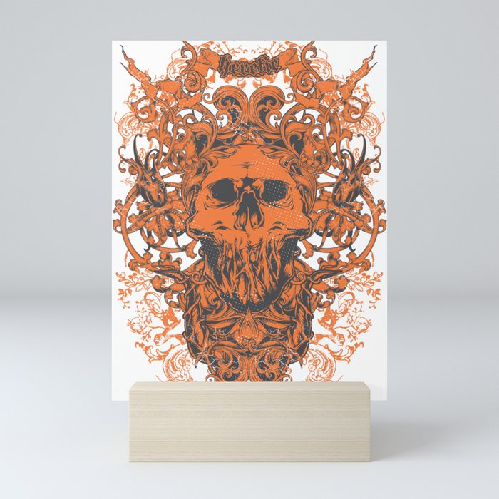 Scary Skull Mini Art Print