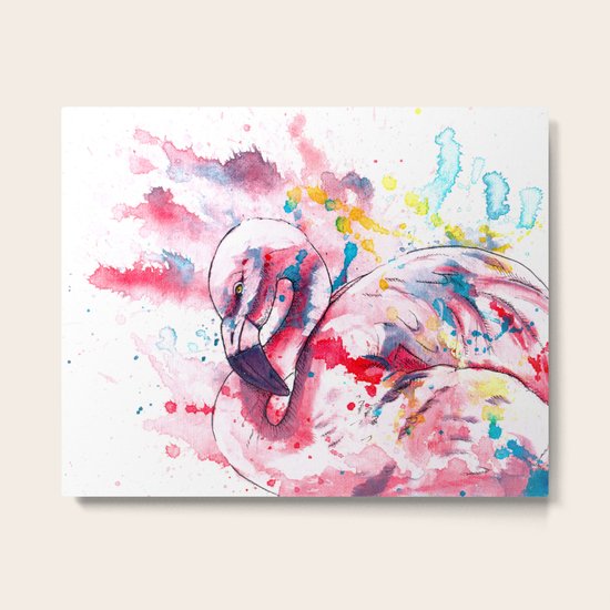 Pink Flamingo Metal Print