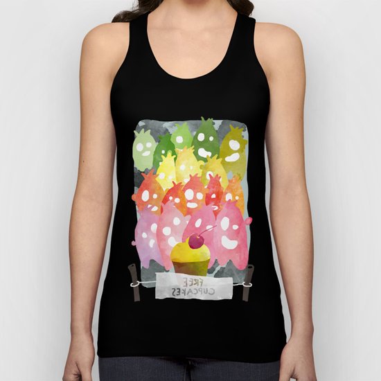 Free Cupcakes Unisex Tank Top
