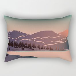 Mountain Bear - Sunset Rectangular Pillow