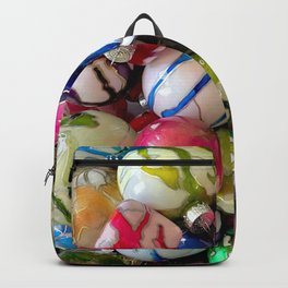 Colorful Christmas - Multi-colored holiday ornament photograph Backpack