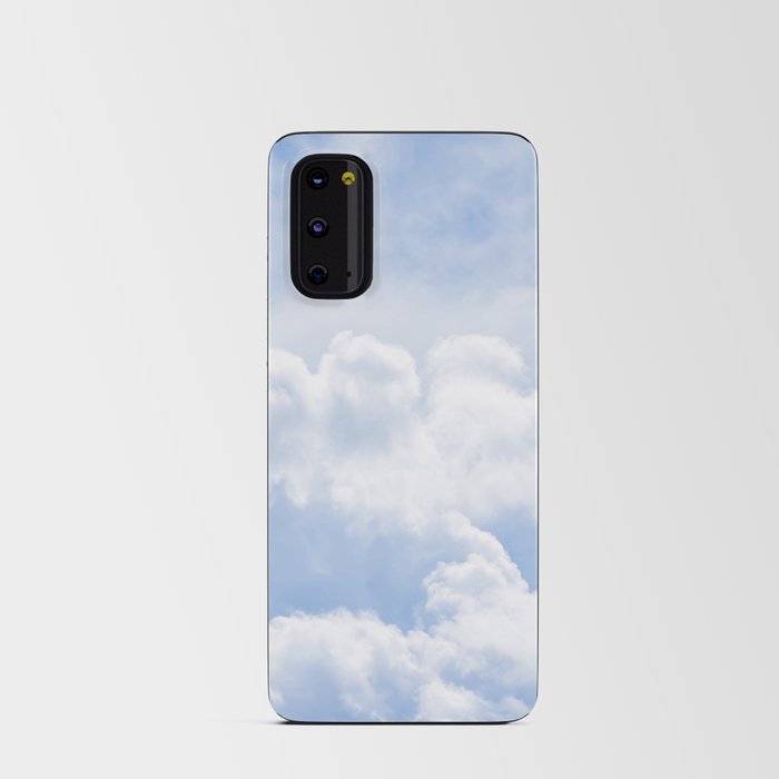 White Clouds in a Bright Blue Sky Android Card Case
