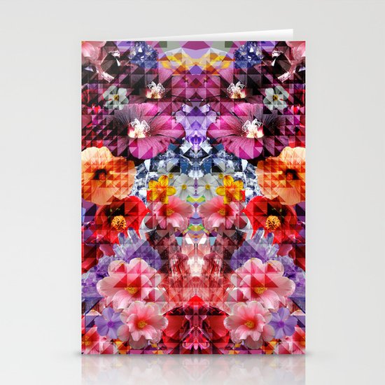 Crystal Floral Stationery Cards