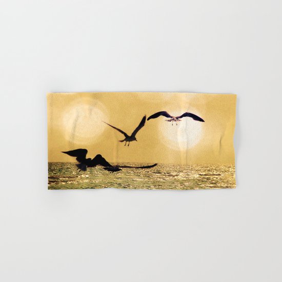 Touch the Golden Heavens Hand & Bath Towel